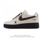 公司级 Af1耐克 Nike Air Force 1 ‘07 Low 空军一号 小白鞋 路易威登联名 厚底增高百搭运动板鞋 原楦头原纸板 打造纯正空军版型，专注