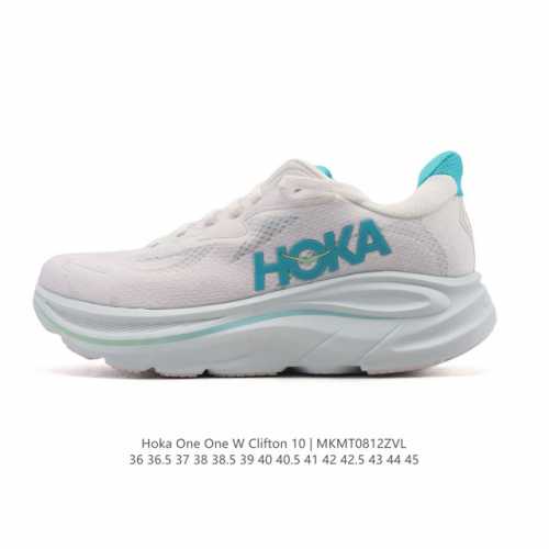 新款 Hoka One One 推出升级 Clifton 10 克利夫顿10代 男女士休闲跑步鞋轻量缓震运动鞋。Hoka One One的Clifton克利夫顿