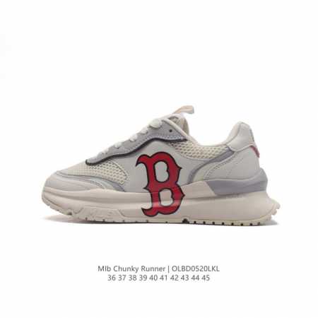 全新2023新款，Ny美国榄球洋基队new York Yankees X Mlb Chunky Runner Liner 莱纳系列低帮厚底老爹风透气舒适皮面休闲 - 点击图像关闭