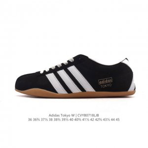 阿迪达斯 Adidas Originals Tokyo 经典舒适 防滑耐磨 低帮 板鞋 男女款 蓝色一双封神｜复古薄底鞋美到犯规啦薄底鞋是今年的流行趋势，这双T