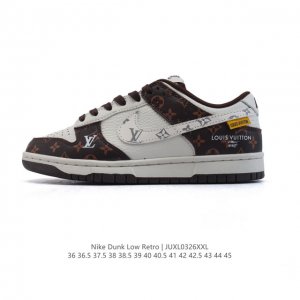 290 【公司级】耐克 Nike Dunk Low Retro 运动鞋 2025年新款 经典复古板鞋 路易威登联名。作为 80 年代经典篮球鞋款，起初专为硬木球