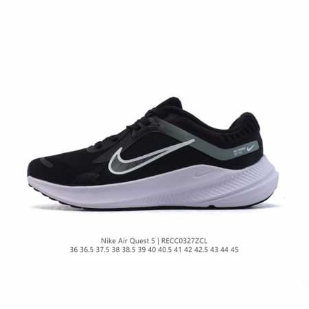 170 耐克Nike Air Quest 5 卡贾透质轻气休运闲 透气轻盈缓震跑步鞋，Nike Quest 5 男女子透气轻盈缓震跑步鞋采用匠心设计，助你心愿成 - 点击图像关闭