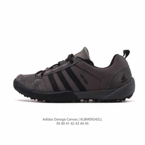 阿迪达斯 Adidas 新款男鞋 Daroga plus Canvas Shoes 徒步越野户外运动鞋，这款可折叠户外运动鞋,旨在为远足和旅行打造。透气织物鞋面