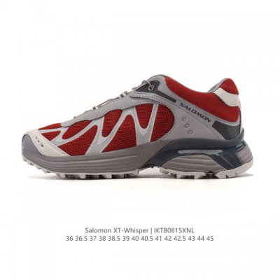 公司级 萨洛蒙 Salomon Xt-Whisper联名银粉色潮流休闲复古跑步鞋 颜值与实力并存的休闲运动鞋。这款鞋的鞋面采用透气网眼材质，保证了良好的透气性，