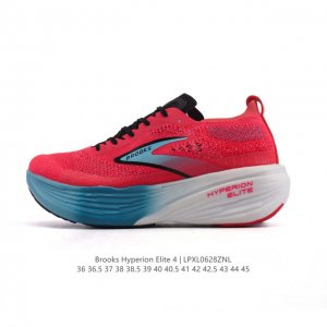 新品公司级 独家新款 布鲁克斯 Brooks 龙卷风Hyperion Elite 4Pb碳板跑鞋 老爹鞋 厚底增高缓震慢跑鞋，Brooks Hyperion E
