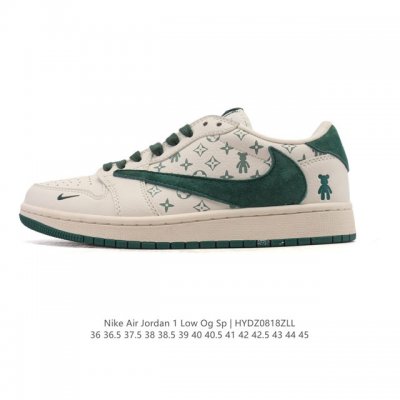 真标 耐克 Nike Air Jordan 1 Low Og Sp Military Blue Aj1乔1倒勾 2025年新款 蛇年新款 低帮篮球鞋 Aj1 乔