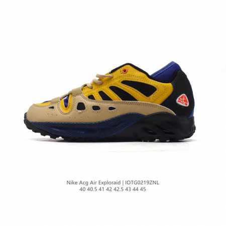 新品公司级 耐克Nike男子气垫跑步鞋 Nike Acg Air Exploraid Ash Green 系带 减震耐磨 低帮 户外功能鞋 男款 复古风格：Ac - 点击图像关闭