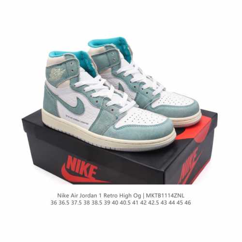 公司级 耐克 男女同款运动板鞋 Nike Air Jordan 1 Retro High Og 乔丹一代aj1 乔1 Aj1 篮球鞋复刻运动鞋。皮面高帮板鞋的设