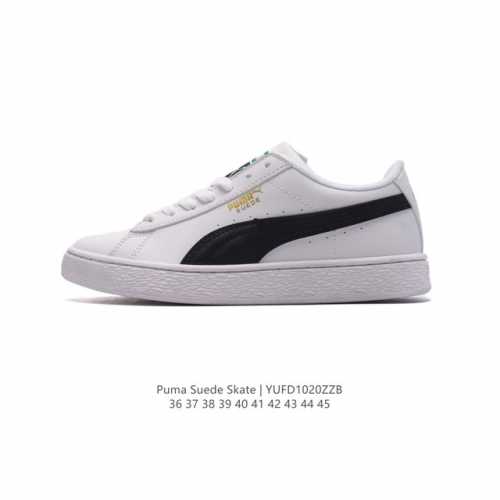 PUMA彪马SUEDE XL SKATE男女鞋复古休闲鞋运动厚底增高板鞋1整双鞋整体是亮色鞋身和大号LOGO以及白色鞋底。鞋身材质是绒面的看起来质感不错。烫金的