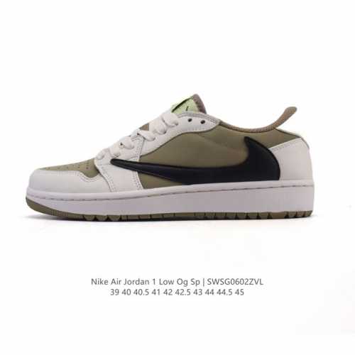 公司级 真标 耐克 Nike Air Jordan 1 Low Og Sp Military Blue Aj1乔1倒勾 2025年新款 蛇年新款 低帮篮球鞋 A