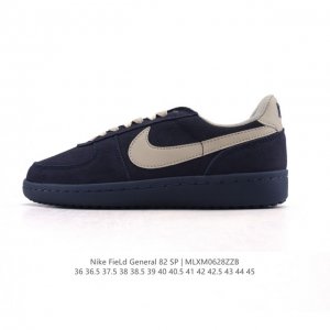 耐克烽火Nike Field General 82 Sp 低帮复古篮球鞋 这款专为烤架战士设计的运动鞋采用 1982 年经典的白 红 黑配色，采用皮革和弹道尼龙