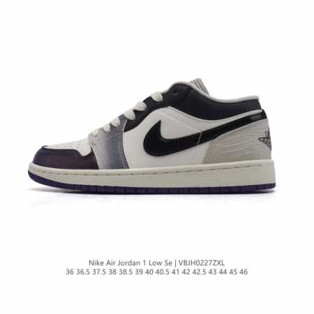 公司级 头层皮 耐克 乔丹Air Jordan 1 Low Aj1 乔1 乔丹1代Aj1 低帮复古文化休闲运动篮球鞋。从1985 年面世的元年款汲取设计灵感，采 - 点击图像关闭