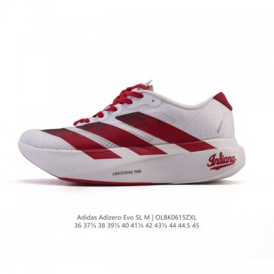 阿迪达斯 Adidas Adizero Evo Sl 运动舒适防滑耐磨 低帮跑步鞋 阿迪达斯革新力作 破纪录轻跑鞋 Adizero Adios Pro Evo