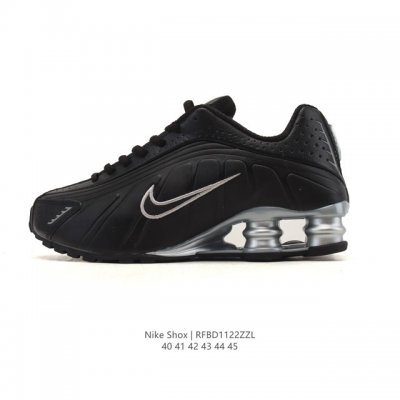 新品 耐克 Nike Shox R4 科技感运动鞋。金属质感鞋面 + 超大气柱 球鞋！Nike Shox R4上脚超炫酷Nike Shox R4十年经典鞋款，复
