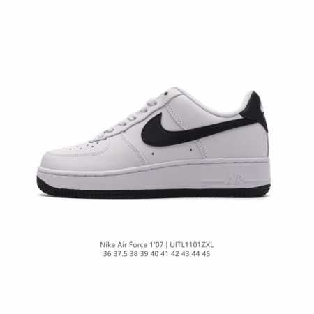 耐克 Nike Air Force 1 '07 Low 空军一号含气垫 低帮百搭厚底增高休闲运动板鞋。柔软、弹性十足的缓震性能和出色的中底设计，横跨复古与现代的 - 点击图像关闭