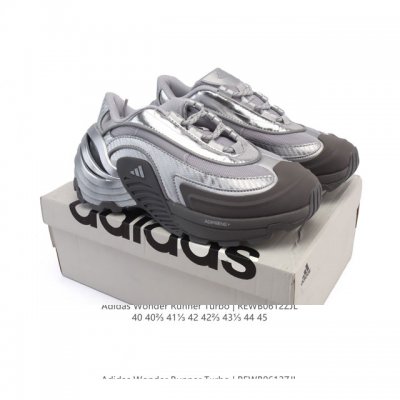新品 阿迪达斯新款 Adidas Fos系列Wonder Runner Turbo厚底运动鞋阿迪达斯轻运动鞋舒适防滑耐磨 低帮缓震跑步鞋 厚底增高男款老爹鞋，外