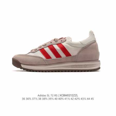 阿迪达斯Adidas Sl 72 Shoes 经典复古薄底运动鞋 T头鞋 三叶草复古休闲跑步鞋休闲运动鞋 这款经典运动鞋携复古型格，来访你的活力日常 采用舒爽尼 - 点击图像关闭