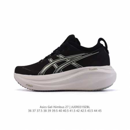 200 【新品】Asics亚瑟士升级Gel-Nimbus 27男女同款跑鞋透气缓震回弹跑鞋N27跑步鞋该鞋款专为提高跑者舒适度和运动表现而设计，搭载了新型鞋面材 - 点击图像关闭