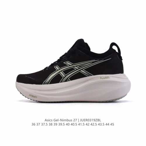 200 【新品】Asics亚瑟士升级Gel-Nimbus 27男女同款跑鞋透气缓震回弹跑鞋N27跑步鞋该鞋款专为提高跑者舒适度和运动表现而设计，搭载了新型鞋面材