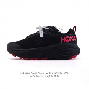 Hoka One One男Challenger Atr6挑战者全地形6减震平衡越野跑鞋 防水版，适合全地形路段，百公里越野无需换鞋。Hoka One One C