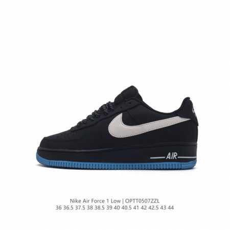 耐克 Nike Air Force 1 '07 Low 空军一号含气垫 低帮百搭厚底增高休闲运动板鞋。柔软、弹性十足的缓震性能和出色的中底设计，横跨复古与现代的 - 点击图像关闭