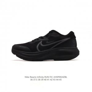 公司级 耐克 Nike Reactx Infinity Run 4瑞亚机能风疾速系列越野缓震休闲运动鞋 公路跑步鞋带气垫厚底增高运动鞋。加宽前足设计和加厚泡绵层