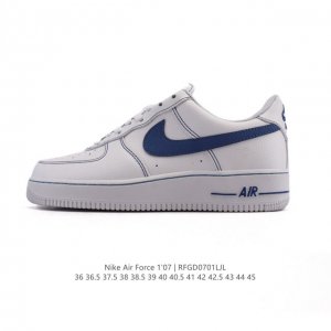耐克 Nike Air Force 1 '07 Low 空军一号含气垫 小白鞋 低帮百搭厚底增高休闲运动板鞋。柔软、弹性十足的缓震性能和出色的中底设计，横跨复古