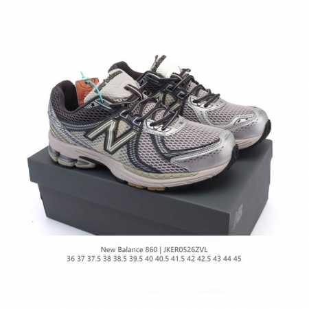 真标 Nb 新百伦 New Balance Ml860 V2 系列复古老爹风休闲运动慢跑 采用丝光猪巴皮革拼接透气网眼织物鞋面T-Beam大底提供足步弓支撑 保 - 点击图像关闭