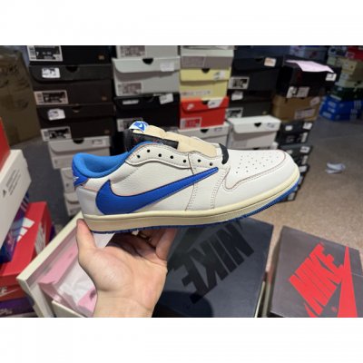 A8特价头层 travis Scott X Air Jordan Aj1 Low Og Sp Ts联名 黑棕倒钩低帮 Dm7866-202 毫无疑问市场中端王者