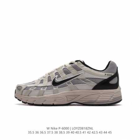 耐克 Nike 男女子休闲运动鞋p-6000Premium 轻便舒适透气防滑缓震耐磨跑步鞋。P-6000 是一款植根于 2000 年代风格的混合款式，让人想起去 - 点击图像关闭