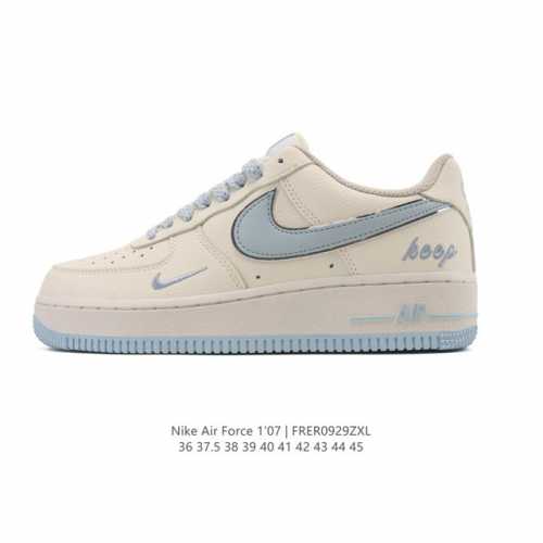 耐克 Nike Air Force 1 '07 空军一号含气垫 小白鞋 低帮百搭厚底增高休闲运动板鞋。柔软、弹性十足的缓震性能和出色的中底设计，横跨复古与现代的