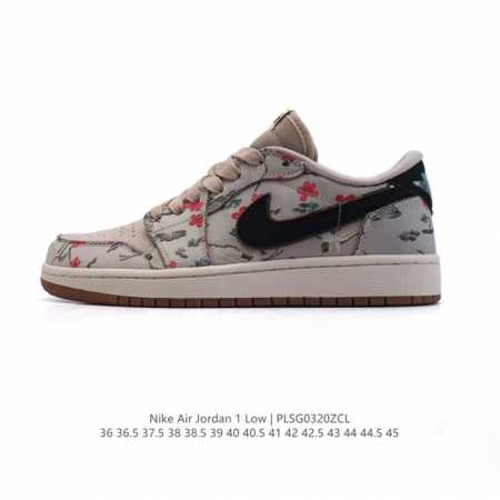 170 【公司级】耐克 乔丹Air Jordan 1 Low Aj1 乔1 乔丹1代Aj1 2025年新款 刺绣梅花 丹顶鹤 蛇年限定 低帮复古文化休闲运动篮球 - 点击图像关闭