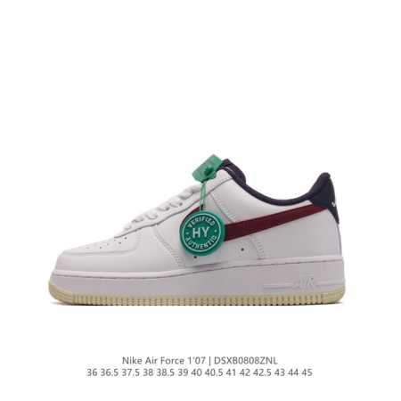 公司级 附赠送logo清洁刷 Af1耐克 Nike Air Force 1 ‘07 Low 空军一号厚底增高百搭休闲运动板鞋 原楦头原纸板 打造纯正空军版型，专 - 点击图像关闭