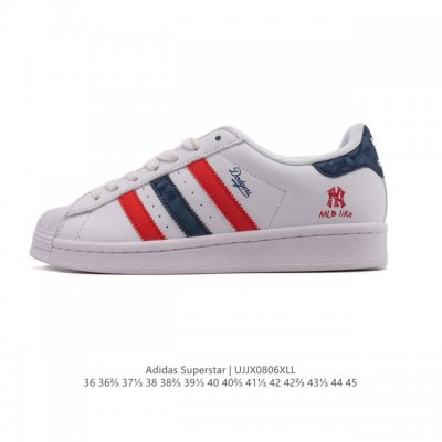 公司级 真标 阿迪达斯 Adidas Superstar 2025年新款鞋子 蛇年新款经典贝壳头系列 新款休闲板鞋潮流男女士运动鞋。鞋面柔软皮革拼接材质 标志性