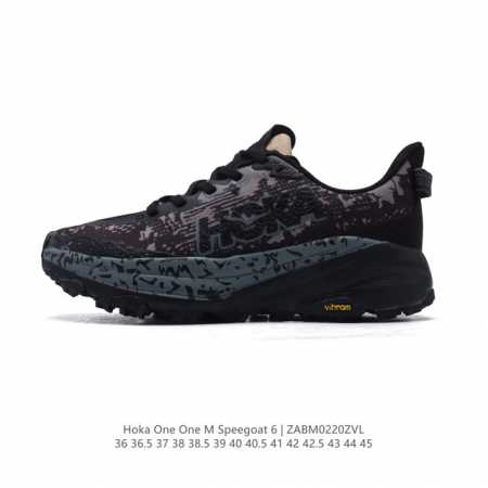 公司级 Hoka One One Speedgoat 6 飞速羚羊6 飞速羚羊系列的第六代越野跑鞋男女士运动鞋，鞋款采用动态鞋面与内部支撑系统，并搭载Hoka久 - 点击图像关闭