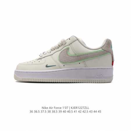 耐克nike Air Force 1 Low 空军一号 Af1 小白鞋 低帮百搭厚底增高休闲运动板鞋。柔软、弹性十足的缓震性能和出色的中底设计，横跨复古与现代的 - 点击图像关闭