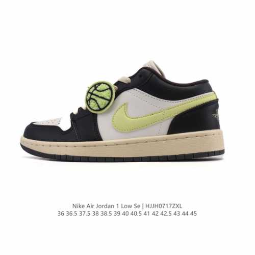 真标 耐克 乔丹Air Jordan 1 Low Aj1 乔1 乔丹1代Aj1 低帮复古文化休闲运动篮球鞋。从1985 年面世的元年款汲取设计灵感，采用简洁大方