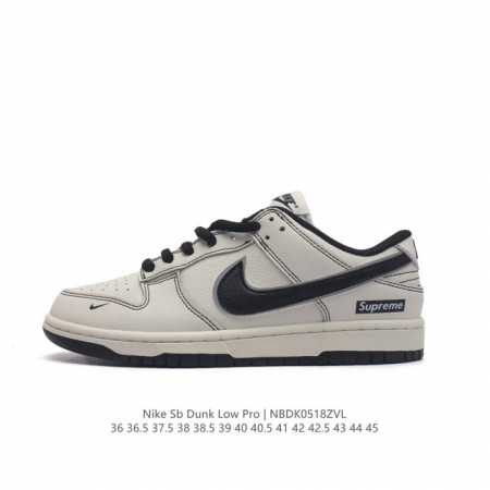 真标 耐克 Nike Sb Dunk Low Pro 复古低帮休闲运动滑板板鞋。采用脚感柔软舒适zoomair气垫，有效吸收滑板等极限运动在落地时带来的冲击力， - 点击图像关闭