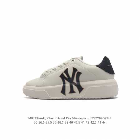 Mlb Chunky Liner Basic 人气单品学长鞋系列轻量增高厚底百搭休闲运动板鞋 男女轻便胶鞋 高级街头休閒品牌鞋。Mlb Chunky Liner - 点击图像关闭