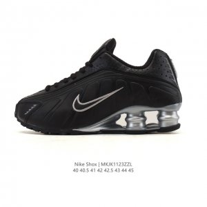新品 耐克 Nike Shox R4 科技感运动鞋。金属质感鞋面 + 超大气柱 球鞋！Nike Shox R4上脚超炫酷Nike Shox R4十年经典鞋款，复