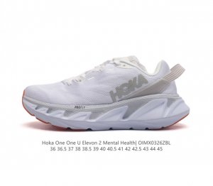 Hokaoneone 艾利文二代 Elevon 2 Mental Health 男女款厚底增高老爹鞋 舒适透气 耐磨缓震 运动跑步鞋 厚底跑鞋的鼻祖hoka O