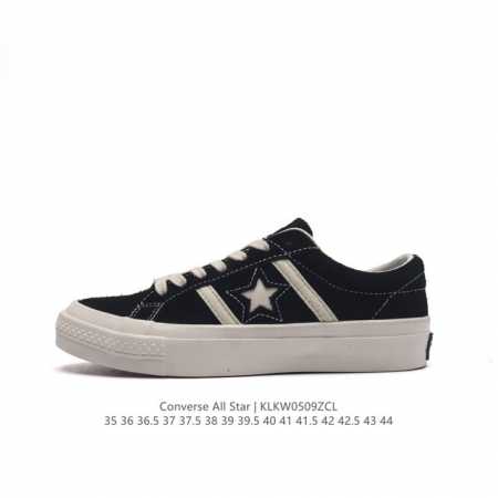 Converse 匡威 男女鞋真标硫化工艺，双层围条夹布防开胶工艺，聚氨酯硅蓝pu中底焕新经典,匡威converse Chuck One Star Oxsued - 点击图像关闭