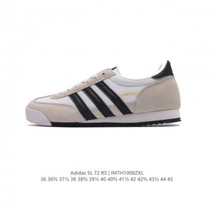 阿迪达斯adidas Sl 72 Shoes 经典复古薄底运动鞋 T头鞋 三叶草复古休闲跑步鞋休闲运动鞋 这款经典运动鞋携复古型格，来访你的活力日常 采用舒爽帆