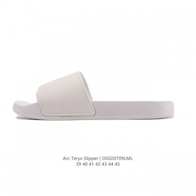 新品公司级 始祖鸟 Arcteryx Slipper系列 运动休闲 沙滩凉拖鞋 始祖鸟橡胶软底拖鞋 防滑一字拖鞋 一脚蹬男款 白色，舒适鞋底设计，重要的是不臭脚