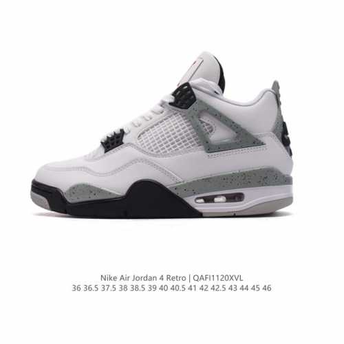 公司级 耐克 Nike Air Jordan 4 Retro Og迈克尔 乔丹aj4代乔4 中帮复古休闲运动文化篮球鞋。秉承轻量化的速度型篮球鞋设计思想完成设计