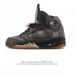 公司级 耐克 Nike Air Jordan 5 Retro 高帮男女同款运动鞋 乔丹之子 Aj5 乔丹5代 Aj5 乔5 乔丹5 高邦 乔丹篮球运动鞋 高帮复