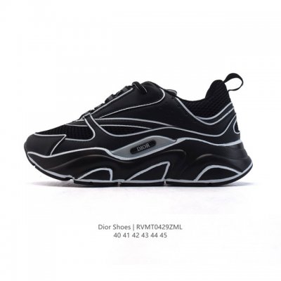 公司级 Dior 迪奥 高奢品牌 彰显高级气质 Dior 运动鞋低帮系列复古休闲鞋时尚慢跑鞋厚底老爹鞋圆头系带 运动跑鞋 生活休闲鞋 男款 时髦单品 时尚百搭