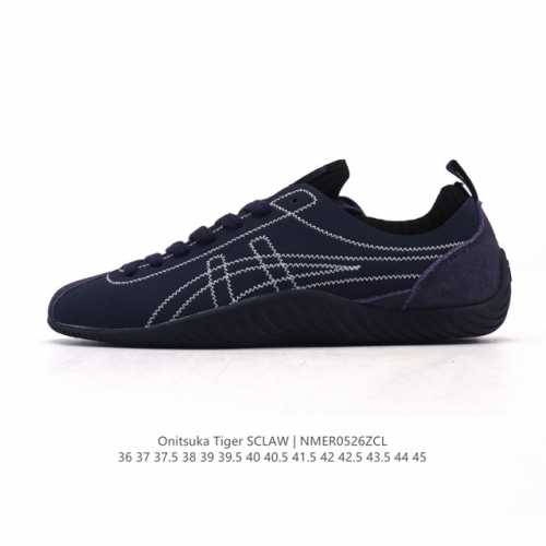 亚瑟士 Onitsuka Tiger鬼塚虎 Sclaw 轻便舒适 防滑耐磨透气支撑 低帮 生活休闲鞋 男女同款 复古美学极简风格 配色独具个性又超级好看 鞋口织