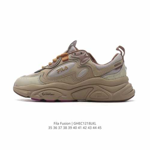 斐乐 男女同款老爹鞋 Fila Fusion 厚底增高百搭运动鞋 意大利百年经典运动品牌，网红单品 小红书推荐爆款 Fila斐乐新款小白鞋斐乐潮牌文化街头风运动