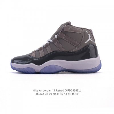 耐克乔丹11代 Nike Air Jordan 11 Retro 复刻男女运动鞋 Aj11代经典设计 深受球员与球迷喜爱 Jordan 乔丹 采用漆皮牛培革鞋面